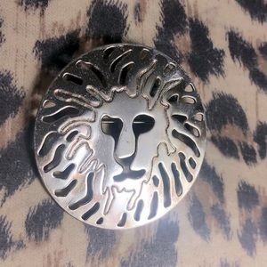 Anne Klein Lion Brooch